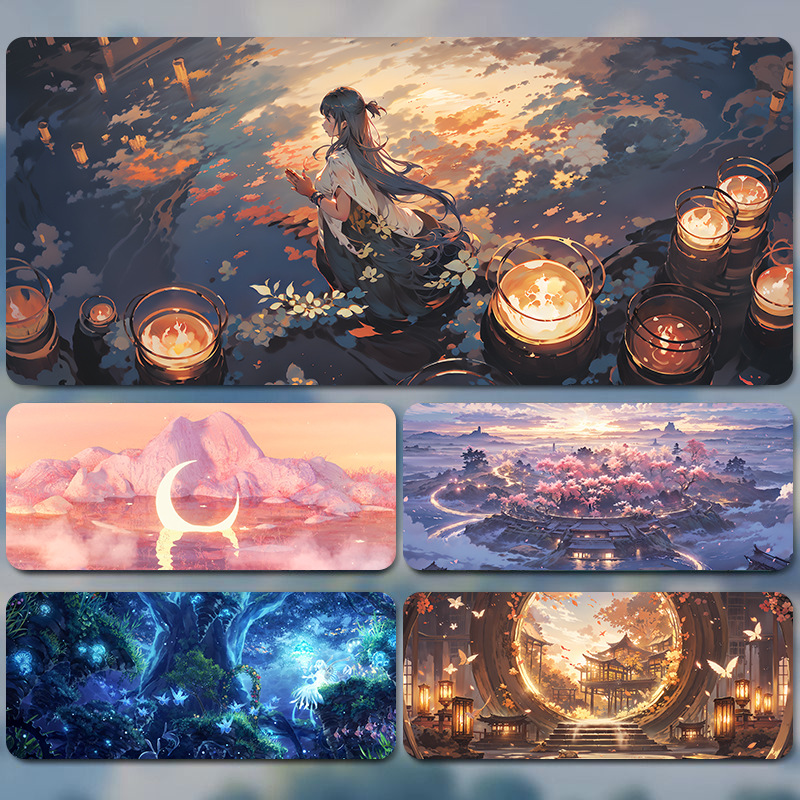 超大游戏鼠标垫可水洗电脑键盘垫宿舍办公通用防滑男女生桌垫电竞