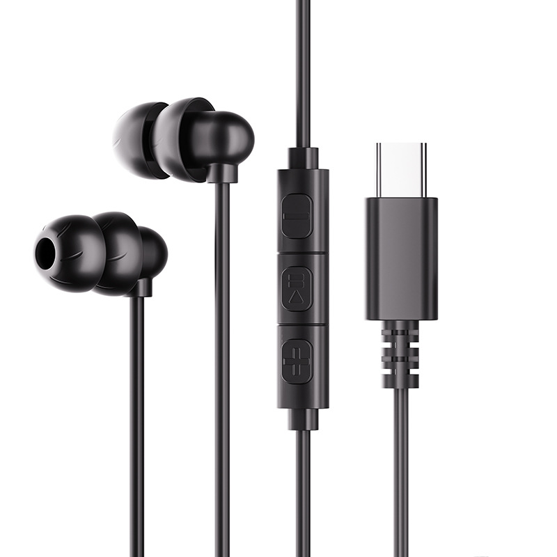 新款有线TYPEC数字芯片入耳式睡眠耳机侧睡不压耳隔音降噪舒适